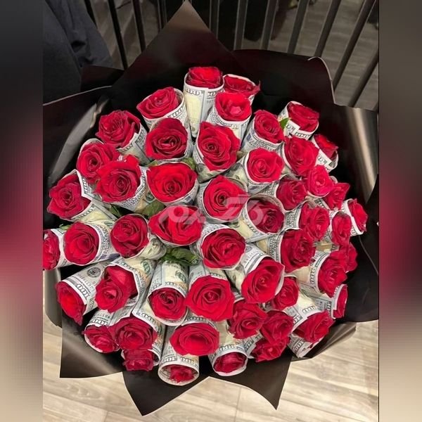  عکس دسته گل با پول برای کادو