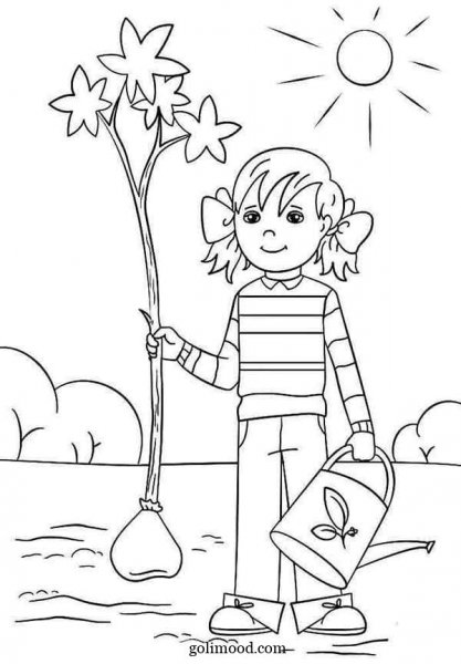  عکس درختکاری کودکانه