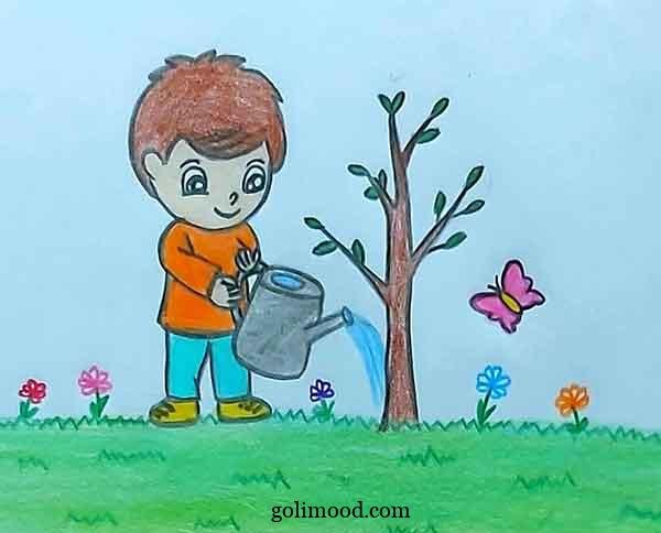  عکس درختکاری کودکانه