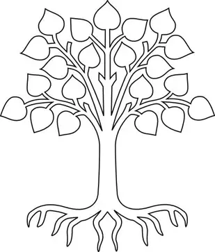  نقاشی درخت کودکانه ساده