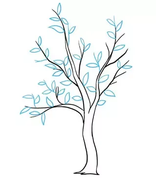  نقاشی درخت کودکانه ساده