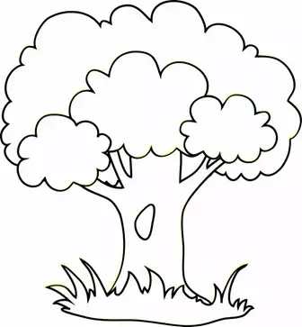  نقاشی درخت کودکانه ساده