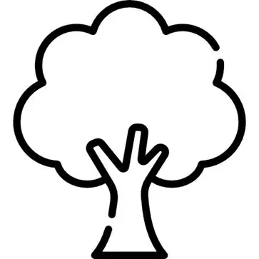  نقاشی درخت کودکانه ساده