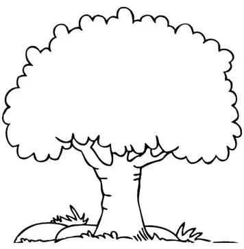  نقاشی درخت کودکانه ساده