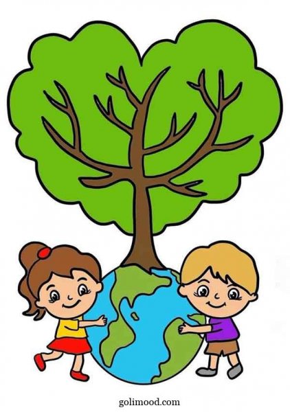  نقاشی درخت ساده با مداد