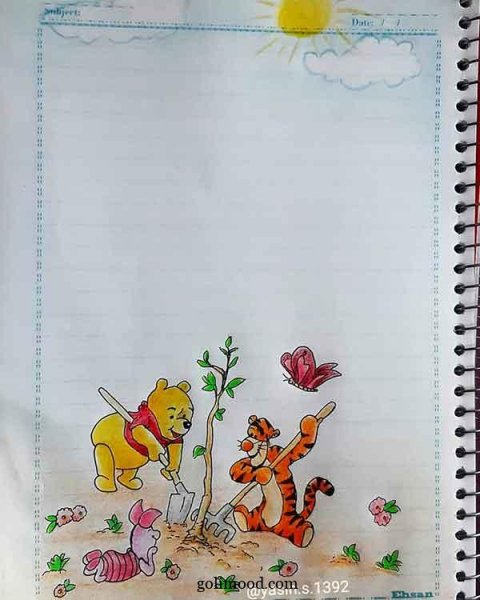  نقاشی درخت ساده با مداد