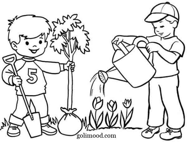  نقاشی درخت ساده با مداد