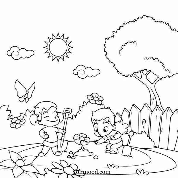  نقاشی درخت ساده با مداد