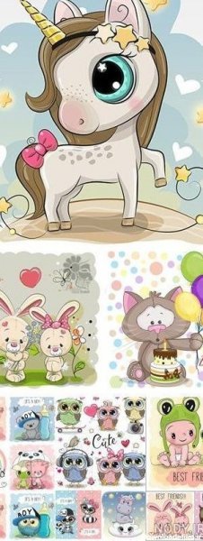  عکس حیوانات کیوت کارتونی