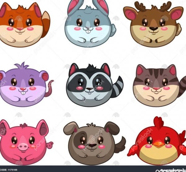  عکس حیوانات کیوت کارتونی