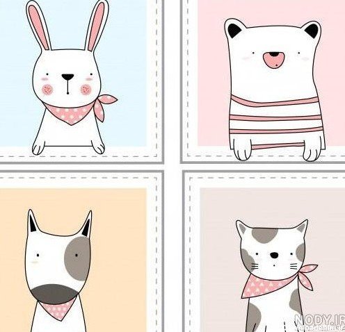  عکس حیوانات کیوت کارتونی