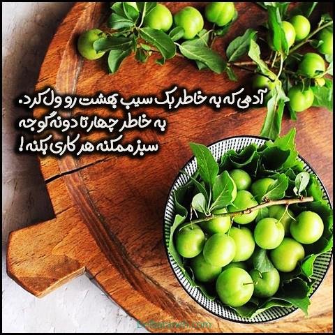  عکس گوجه سبز و توت فرنگی