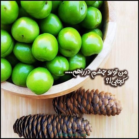  عکس گوجه سبز و توت فرنگی