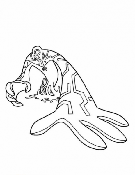 نقاشی موجودات بن تن رنگ شده