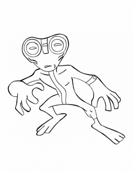 نقاشی موجودات بن تن رنگ شده