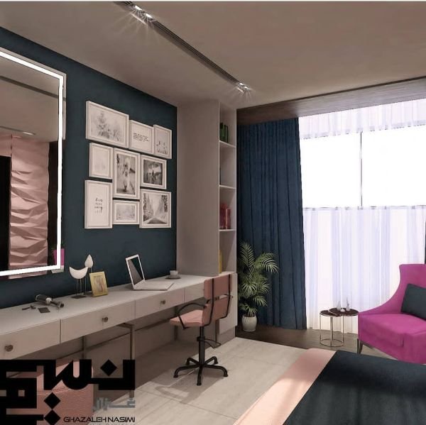 عکس اتاق خواب شیک دخترانه