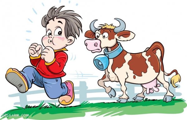  عکس نقاشی گاو زیبا