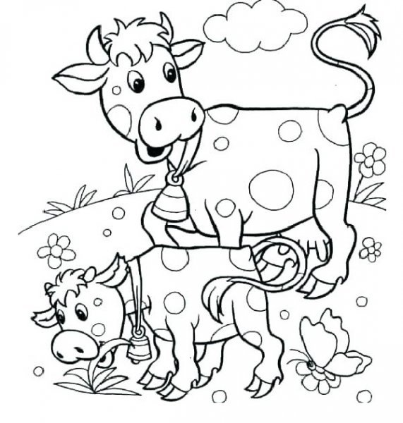  عکس نقاشی گاو دخترانه