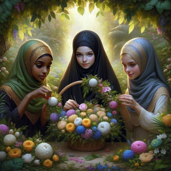 عکس دختر هوش مصنوعی با حجاب