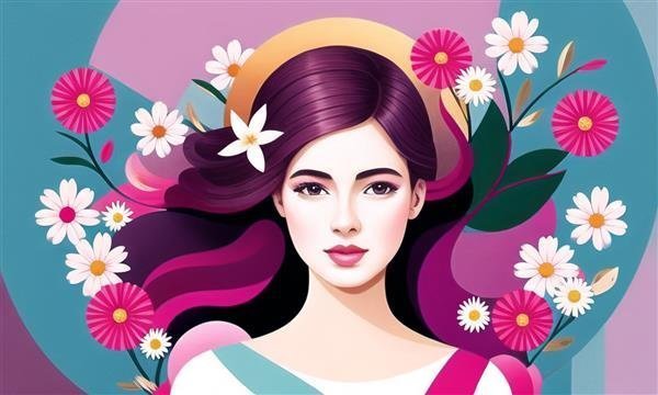 عکس دختر هوش مصنوعی زیبا