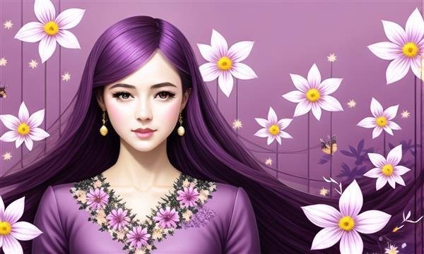 عکس دختر هوش مصنوعی زیبا