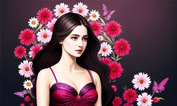 عکس دختر هوش مصنوعی زیبا