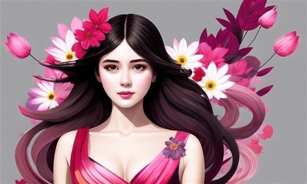 عکس دختر هوش مصنوعی زیبا