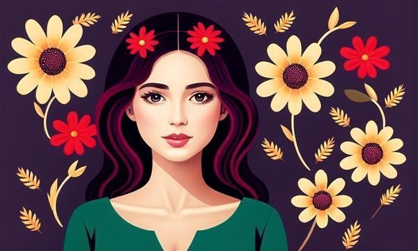 عکس دختر هوش مصنوعی زیبا