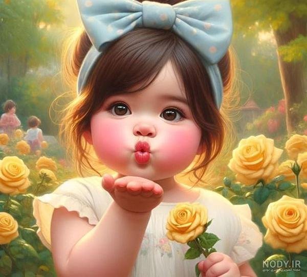 عکس دختر بچه با هوش مصنوعی