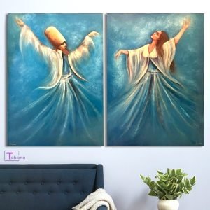 نقاشی رنگ روغن با کیفیت بالا برای بک گراند گوشی