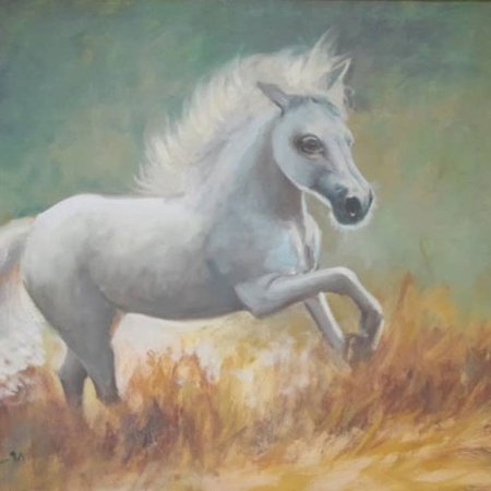 طرح نقاشی رنگ روغن ساده