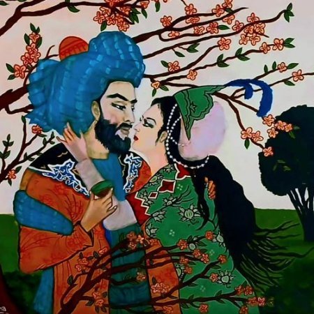 طرح نقاشی رنگ روغن ساده