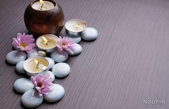 عکس شمع و گل مشکی برای پروفایل
