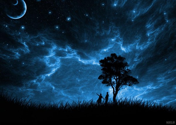 زیباترین عکس منظره شب برای پروفایل
