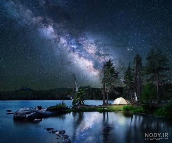 زیباترین عکس منظره شب برای پروفایل
