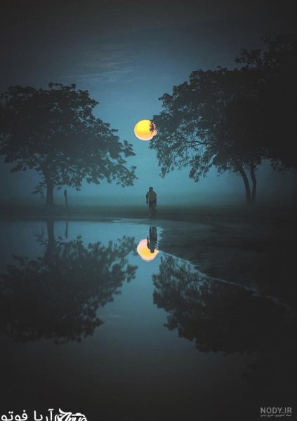 زیباترین عکس منظره شب برای پروفایل