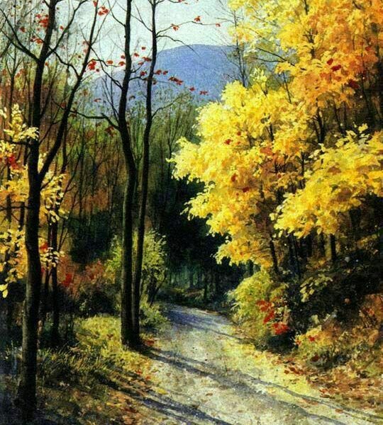  نقاشی منظره طبیعت