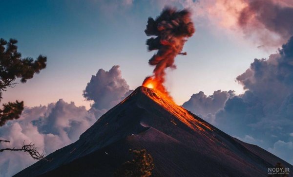  عکس آتشفشان واقعی