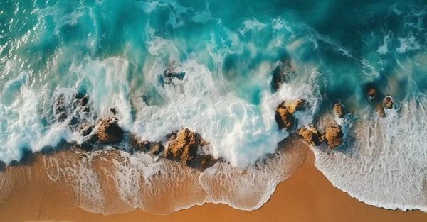  بک گراند ساحل دریا برای فتوشاپ