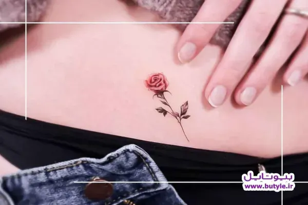  عکس خالکوبی مینیمال گل