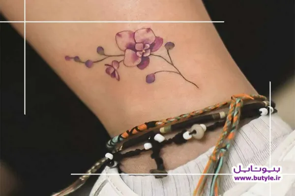  عکس خالکوبی مینیمال گل