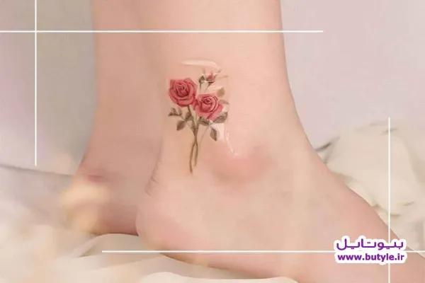  عکس خالکوبی مینیمال گل