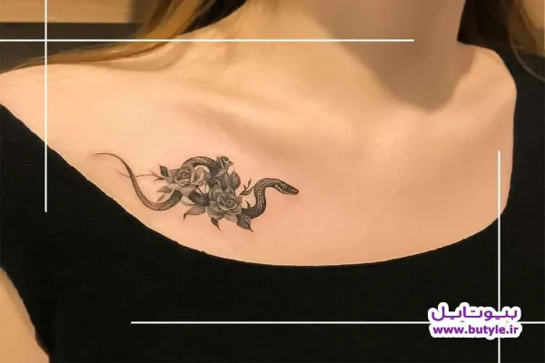  عکس خالکوبی مینیمال گل