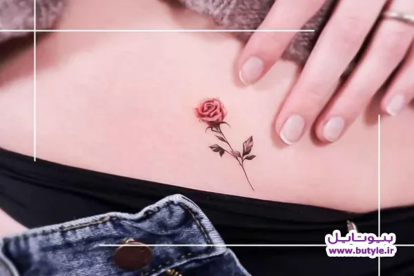  عکس خالکوبی مینیمال گل