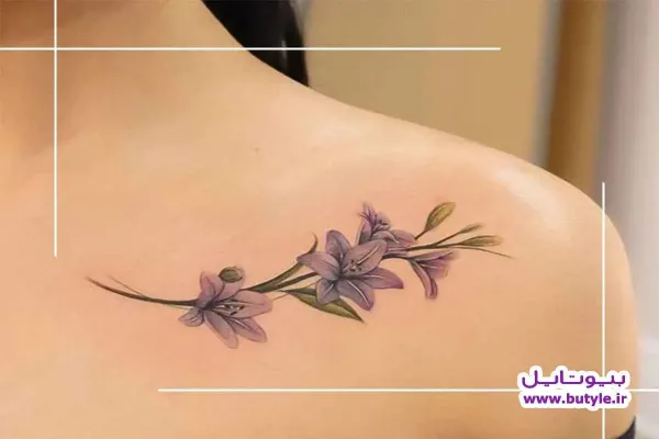  عکس خالکوبی مینیمال گل