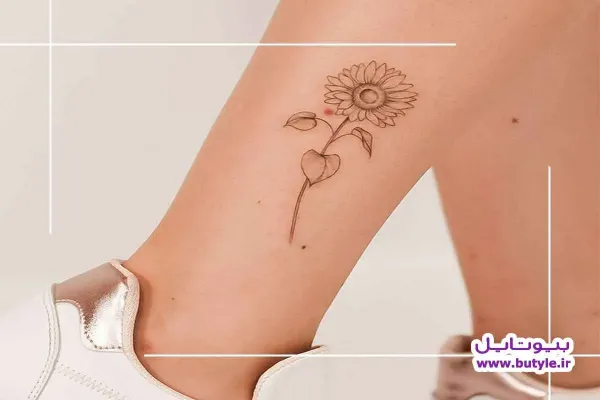  عکس خالکوبی مینیمال گل