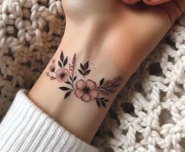  طرح تاتو گل ساده