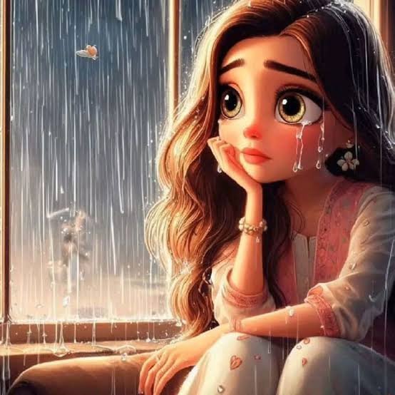  عکس پروفایل کارتونی دخترونه غمگین