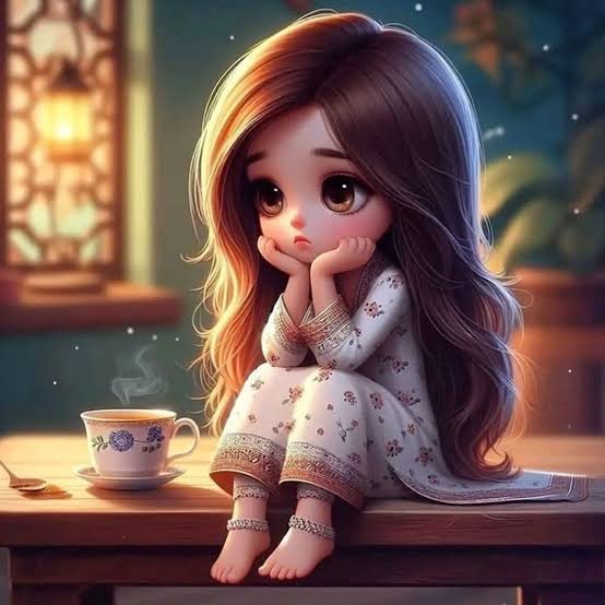  عکس پروفایل کارتونی دخترونه غمگین