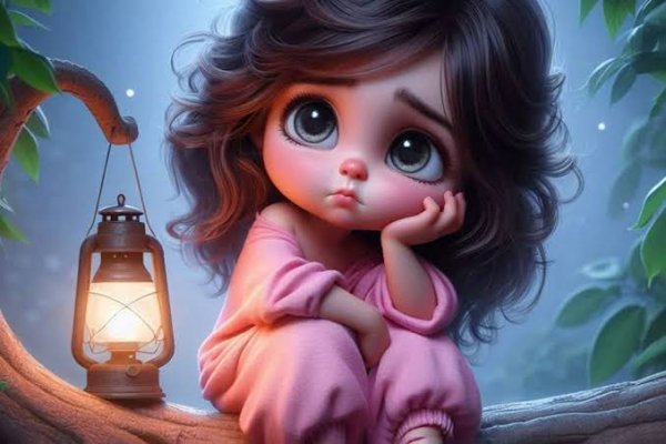  عکس پروفایل کارتونی دخترونه غمگین